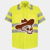 Men's High Visibility Safety Short Sleeve Work Shirt Thumbnail