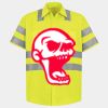 Men's High Visibility Safety Short Sleeve Work Shirt Thumbnail