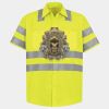 Men's High Visibility Safety Short Sleeve Work Shirt Thumbnail
