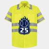 Men's High Visibility Safety Short Sleeve Work Shirt Thumbnail