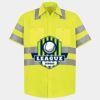 Men's High Visibility Safety Short Sleeve Work Shirt Thumbnail
