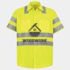 Men's High Visibility Safety Short Sleeve Work Shirt Thumbnail