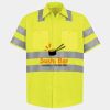 Men's High Visibility Safety Short Sleeve Work Shirt Thumbnail
