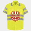 Men's High Visibility Safety Short Sleeve Work Shirt Thumbnail