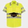 Men's High Visibility Safety Short Sleeve Work Shirt Thumbnail