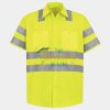 Men's High Visibility Safety Short Sleeve Work Shirt Thumbnail