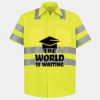 Men's High Visibility Safety Short Sleeve Work Shirt Thumbnail
