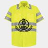 Men's High Visibility Safety Short Sleeve Work Shirt Thumbnail