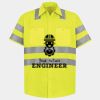Men's High Visibility Safety Short Sleeve Work Shirt Thumbnail