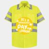 Men's High Visibility Safety Short Sleeve Work Shirt Thumbnail