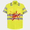 Men's High Visibility Safety Short Sleeve Work Shirt Thumbnail