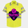 Men's High Visibility Safety Short Sleeve Work Shirt Thumbnail