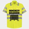 Men's High Visibility Safety Short Sleeve Work Shirt Thumbnail