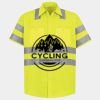 Men's High Visibility Safety Short Sleeve Work Shirt Thumbnail