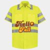 Men's High Visibility Safety Short Sleeve Work Shirt Thumbnail
