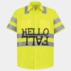 Men's High Visibility Safety Short Sleeve Work Shirt Thumbnail