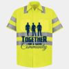 Men's High Visibility Safety Short Sleeve Work Shirt Thumbnail