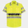 Men's High Visibility Safety Short Sleeve Work Shirt Thumbnail