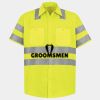 Men's High Visibility Safety Short Sleeve Work Shirt Thumbnail