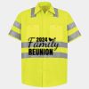 Men's High Visibility Safety Short Sleeve Work Shirt Thumbnail
