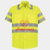 Men's High Visibility Safety Short Sleeve Work Shirt Thumbnail