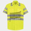 Men's High Visibility Safety Short Sleeve Work Shirt Thumbnail
