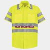 Men's High Visibility Safety Short Sleeve Work Shirt Thumbnail