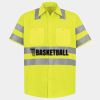 Men's High Visibility Safety Short Sleeve Work Shirt Thumbnail