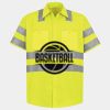 Men's High Visibility Safety Short Sleeve Work Shirt Thumbnail