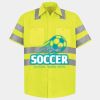 Men's High Visibility Safety Short Sleeve Work Shirt Thumbnail