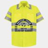 Men's High Visibility Safety Short Sleeve Work Shirt Thumbnail