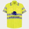 Men's High Visibility Safety Short Sleeve Work Shirt Thumbnail