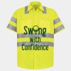 Men's High Visibility Safety Short Sleeve Work Shirt Thumbnail