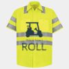 Men's High Visibility Safety Short Sleeve Work Shirt Thumbnail