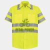 Men's High Visibility Safety Short Sleeve Work Shirt Thumbnail