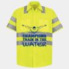 Men's High Visibility Safety Short Sleeve Work Shirt Thumbnail