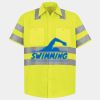 Men's High Visibility Safety Short Sleeve Work Shirt Thumbnail