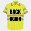 Men's High Visibility Safety Short Sleeve Work Shirt Thumbnail