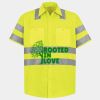 Men's High Visibility Safety Short Sleeve Work Shirt Thumbnail