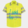 Men's High Visibility Safety Short Sleeve Work Shirt Thumbnail