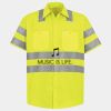 Men's High Visibility Safety Short Sleeve Work Shirt Thumbnail