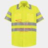 Men's High Visibility Safety Short Sleeve Work Shirt Thumbnail