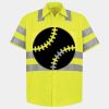 Men's High Visibility Safety Short Sleeve Work Shirt Thumbnail