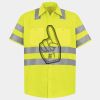 Men's High Visibility Safety Short Sleeve Work Shirt Thumbnail