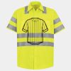 Men's High Visibility Safety Short Sleeve Work Shirt Thumbnail