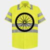 Men's High Visibility Safety Short Sleeve Work Shirt Thumbnail