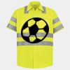 Men's High Visibility Safety Short Sleeve Work Shirt Thumbnail