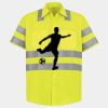 Men's High Visibility Safety Short Sleeve Work Shirt Thumbnail