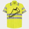 Men's High Visibility Safety Short Sleeve Work Shirt Thumbnail
