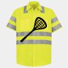 Men's High Visibility Safety Short Sleeve Work Shirt Thumbnail